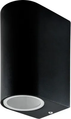 Image de Applique d'extérieur 2xGU10 noir ovale haut/bas BOSTON 303356 Polux