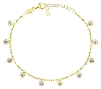 Produktbild von Vergoldetes Armband mit Zirkonen BRC78Y
