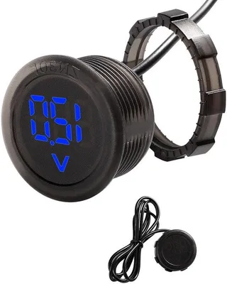 Zdjęcie produktu dla Wodoodporny woltomierz 5 V–100 V DC, niebieski