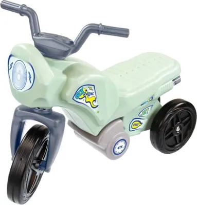 Obrázok produktu pre Mochtoys | Trojkolka Motorek – zelená – stabilná a ľahká – pre deti od 1 do 3 rokov