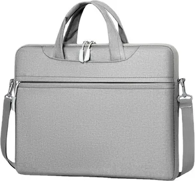 Produktbild von ASKSA 15.6 Zoll Laptoptasche Laptop Hülle Notebook Tasche mit Schulterriemen, Grau