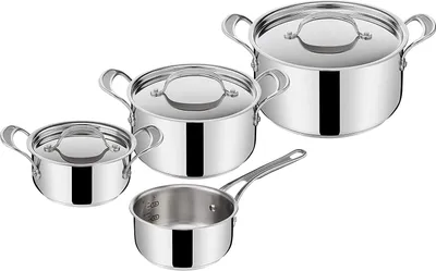 Obrázek produktu pro Tefal Jamie Oliver Cook`s Classic 7dílná sada nerezových hrnců vhodná na indukci Měřící stupnice
