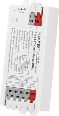 Obrázek produktu pro MiBoxer LED Controller 2,4 GHz | 2v1 jednobarevné / duální bílé ovládání 12/24V | E2-RF