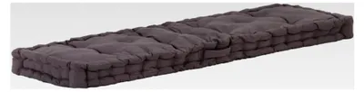 Produktbild von Palettenkissen Baumwolle 120x40x7 cm Anthrazit für Terrasse, Garten, Balkon