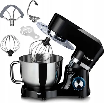 Produktbild von Küchenmaschine Planetenmixer Robomax X-3200-W Schwarz Effizient