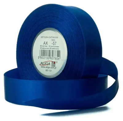 Produktbild von Aliga Dunkelblaues Satinband 32m 6mm