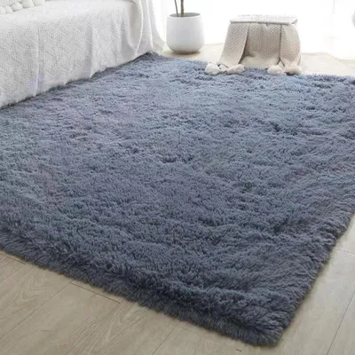 Immagine prodotto di Tappeto morbido e peloso, 160 x 220 cm, grigio