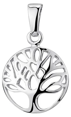Produktbild von MATERIA Damen Anhänger Lebensbaum für Halskette - Kettenanhänger Silber 925 keltisch in Geschenk-Box KA-409