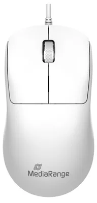 Produktbild von MediaRange MROS255, Beidhändig, USB Typ-A, 1000 DPI, Weiß
