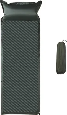 Obrázok produktu pre Nafukovacia matrac 192 × 66 cm – prenosná karimatka na kempovanie a cestovanie, pohodlná a odolná, ideálna na outdoorové aktivity a dlhé cesty, zelená
