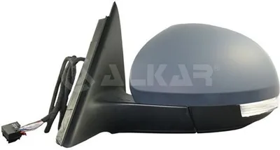 Produktbild von ALKAR 6141611 Außenspiegel Seitenspiegel Links für SKODA YETI (5L) Beheizt Konvex Grundiert Elektrisch