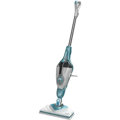 Productafbeelding van Black & Decker BHSM169DSM, Draagbare stoomreiniger, 0,5 liter, Kleur: Aqua, Wit, Bediening: Knop, Draaibaar, 1600 W, AC