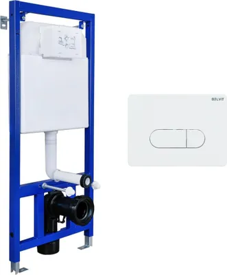 Produktbild von Belvit Trockenbau Vorwandelement Montageelement Für Wand-WC mit Betätigungsplatte