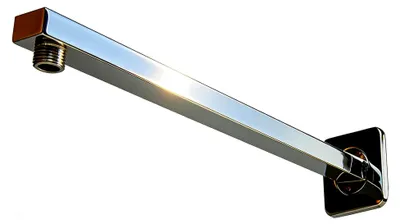 Produktbild von Duscharm 16 Zoll Quadrat, Wandarm aus Messing, Duscharm für Regenduschkopf, Wandmontage 40 cm verchromt
