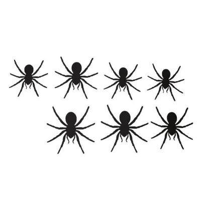 Obrázek produktu pro Papírová dekorace pavouci - Halloween - 12 ks