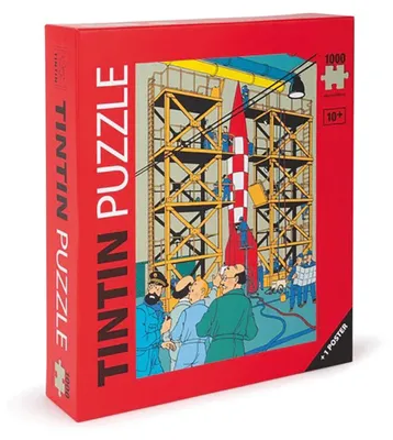 Productafbeelding van Tim en Struppi »Raket X-FLR 6«. Puzzel, 1000 stukjes met bijbehorend poster.