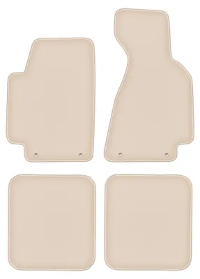 Produktbild von DURBAN Beige Velours-Fußmatten-Set für Audi 80 B5 Cabrio (1994-2000)