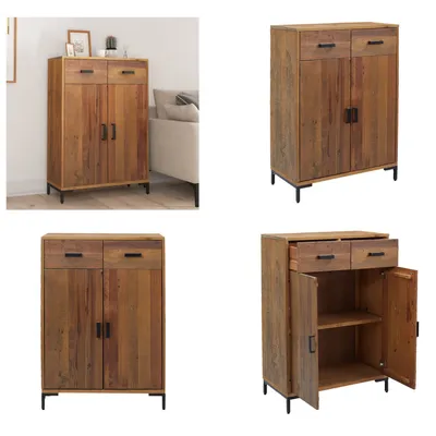 Produktbild von vidaXL Schuhschrank 75x40x110 cm Massivholz Kiefer - Schuhschrank - Schuhschränke - Schuhregal - Schuhaufbewahrung