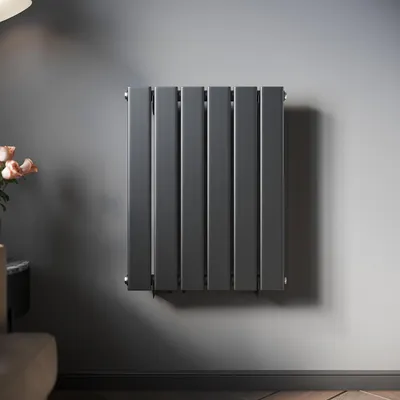 Produktbild von SONNI Vertikal Heizkörper Design Paneelheizkörper Einlagig Anthrazit 600×465mm ohne Heizstab