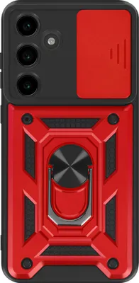 Produktbild von Mayaxess, Schutzhülle für Samsung Galaxy S24 FE Ring Halter Kameraabdeckung, Rot