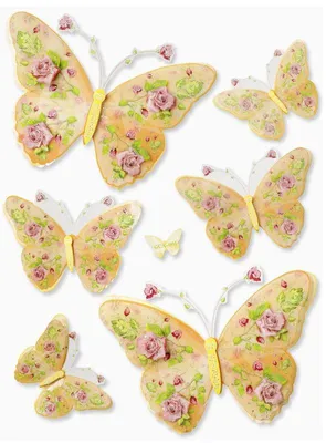Produktbild von Dekosticker 3D XXL-Sticker, Schmetterling, orange