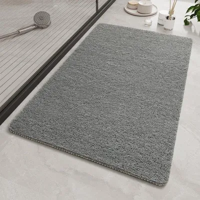 Imagen del producto de Unyqoos® Alfombrilla antideslizante para ducha, 40x100 cm – Alfombrilla de lufa para masaje con orificios de drenaje, cortable, sin ventosas, para ducha y baño