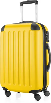 Produktbild von Hauptstadtkoffer Spree Hartschalenkoffer Trolley Handgepäck Gelb 55 cm 42L mit TSA-Zahlenschloss, erweiterbar, ABS matt, austauschbaren Rollen & Griffen, stoßabfedernden Schutzkappen