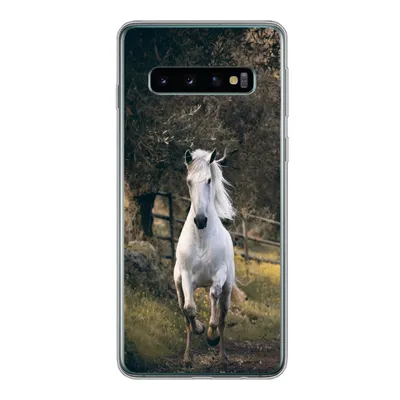 Produktbild von MuchoWow® Handyhülle Schutzhülle Hülle für Samsung Galaxy S10 Pferd - Natur - Schlamm Silikon Softcase Handy Hülle - Handytasche