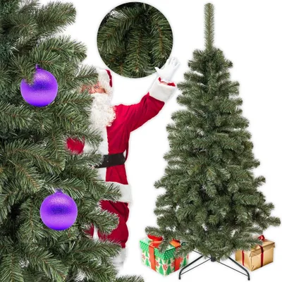 Obrázek produktu pro Umělý vánoční stromek, výška 180 cm, vyrobeno v Polsku, hustá borovice typu "Kaukasus" s kovovým stojanem