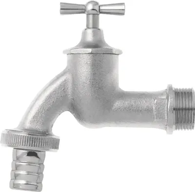 Produktbild von Wasserhahn ; 1/2" MS Cr matt mit Verschraubung