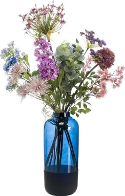 Produktbild von Kunstblumenstrauß Pastell 70 90cm Seidenblumen in Pastelltönen Deko Dekoblumen