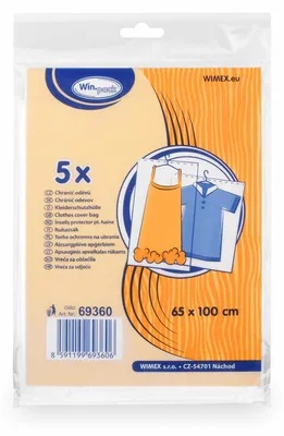 Produktbild von 250x Kleiderschutzhüllen Kleidersäcke 65 x 100 cm transparent