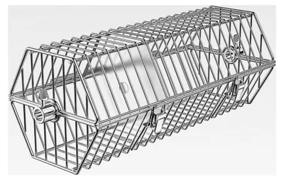 Produktbild von Edelstahl Rundgrillkorb für Tumble Rotisserie, passend für alle Gasgrills, 39x17x15,5cm