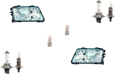 Zdjęcie produktu dla Reflektory halogenowe Johns pasujące do Audi A3 8L 09/96-08/00 Leuch. Zestaw lewy prawy
