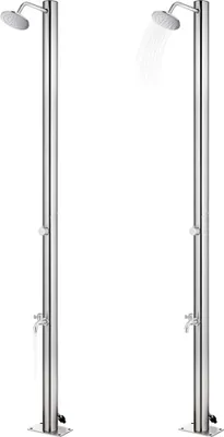 Produktbild von vidaXL Gartendusche 215 cm Edelstahl