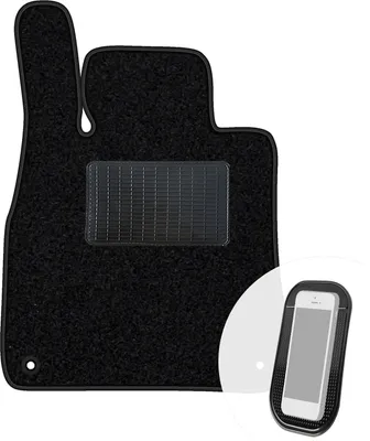Produktbild von moto-MOLTICO Fahrer Fußmatte Auto Velours Fahrerseite Autoteppiche Schwarz Fahrermatte 1-teilig passend für Mercedes-Benz S-Klasse W222 2014-2020