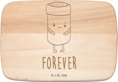 Produktbild von Mr. & Mrs. Panda Holzbrett Beste Freunde Salz - Transparent - Geschenk, Lustige Sprüche, schneidbrett, Fehlende Keywords, Schneidebrett, Frühstücksbrett, brotbrett