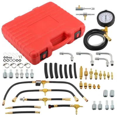 Produktbild von Kraftstoffdruck Tester Set - Einspritzpumpe Manometer Kit - Universal Benzinmotor Diagnosewerkzeug für Auto und Motorrad