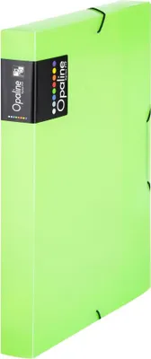 Zdjęcie produktu dla Pudełko na dokumenty A4 z gumką Opaline - grzbiet 3 cm / zielony