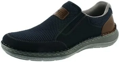 Immagine prodotto di Rieker scarpa bassa da uomo slip-on 03053, misura:43 EU, colore:Blu