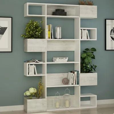 Immagine prodotto di Sally - Libreria, 120x20x171h cm Bianco, 7 Ripiani