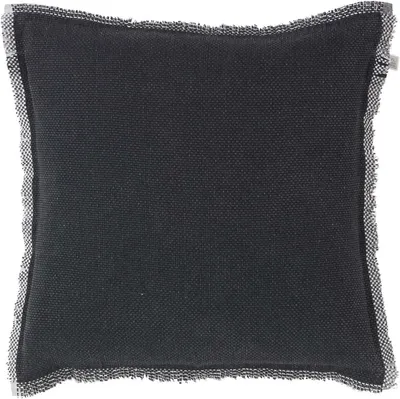 Kissenbezug 45x45 cm, 100% Baumwolle, Schwarz