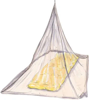 Produktbild von Moskitonetz 410 mesh Traveller 200x145x185 cm 80g Betthimmel Insektenschutz
