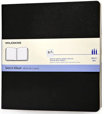 Immagine prodotto di Moleskine 9788867323388 MOLESKINE Quaderno per schizzi, quadrato, 120g/mq, cartone, nero