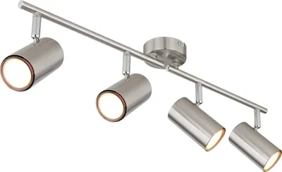 Produktbild von Globo Lighting Strahler Metall Nickel matt, 4x GU10