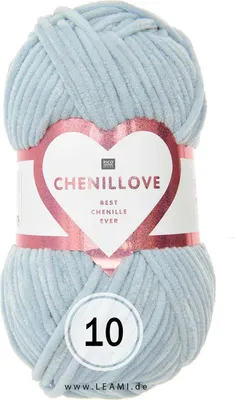Produktbild von Creative Chenillove Rico Chenille (100g/110m) 10 hellblau