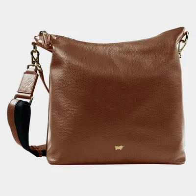Zdjęcie produktu dla Torebka na ramię HANNA Hobo Bag M, brązowa, damska - skóra