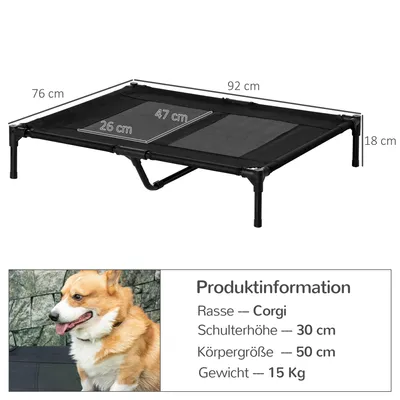 Productafbeelding van PawHut: Buitenligplaats voor honden, hondenbed, kattenbed, hondenbank, slaapplek voor honden