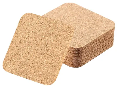 Obrázok produktu pre Podložky pod poháre, štvorcové, 10 cm - sada 8 kusov