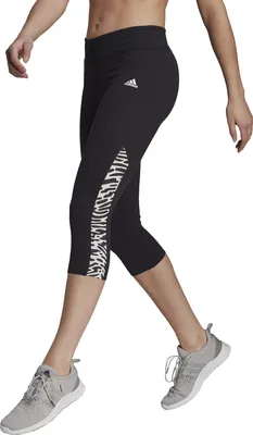 Produktbild von Damen-Leggings adidas W UFORU 34 TIG XS Schwarz / Weiß